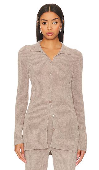 CozyChic Ultra Lite Ribbed Button Down Cardi in Beach Rock | Revolve Clothing (Global)
