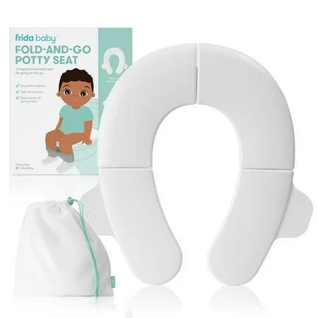 Frida Baby Fold and Go Potty Training Toilet Seat with Bag, Travel Potty Seat Solution | Walmart (US)