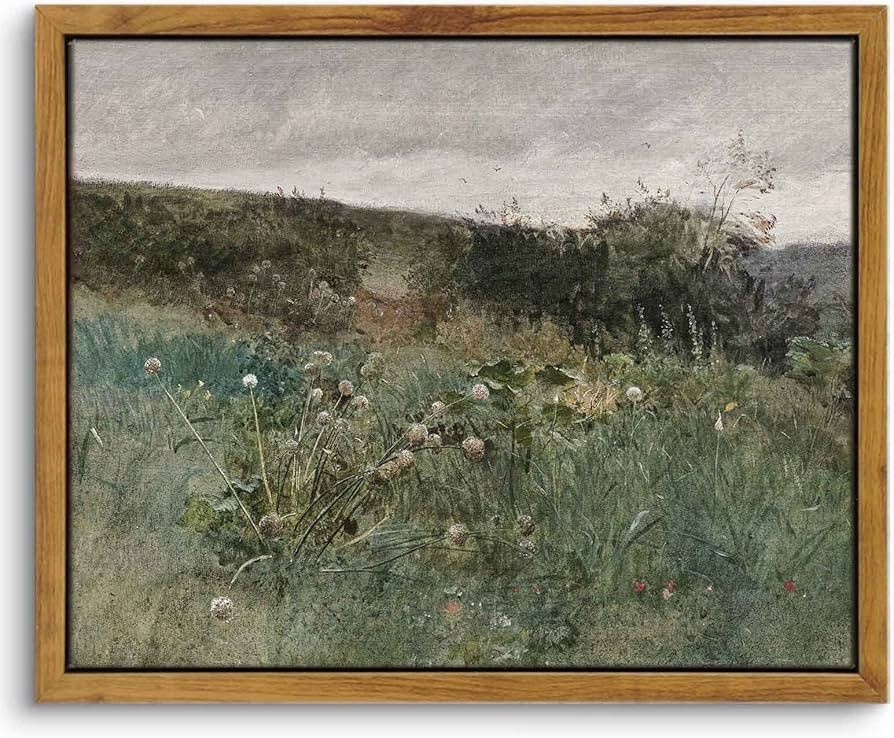 InSimSea Framed Canvas Wall Art Vintage Decor, Rustic Wall Art Room Decor, Classical Paintings fo... | Amazon (US)
