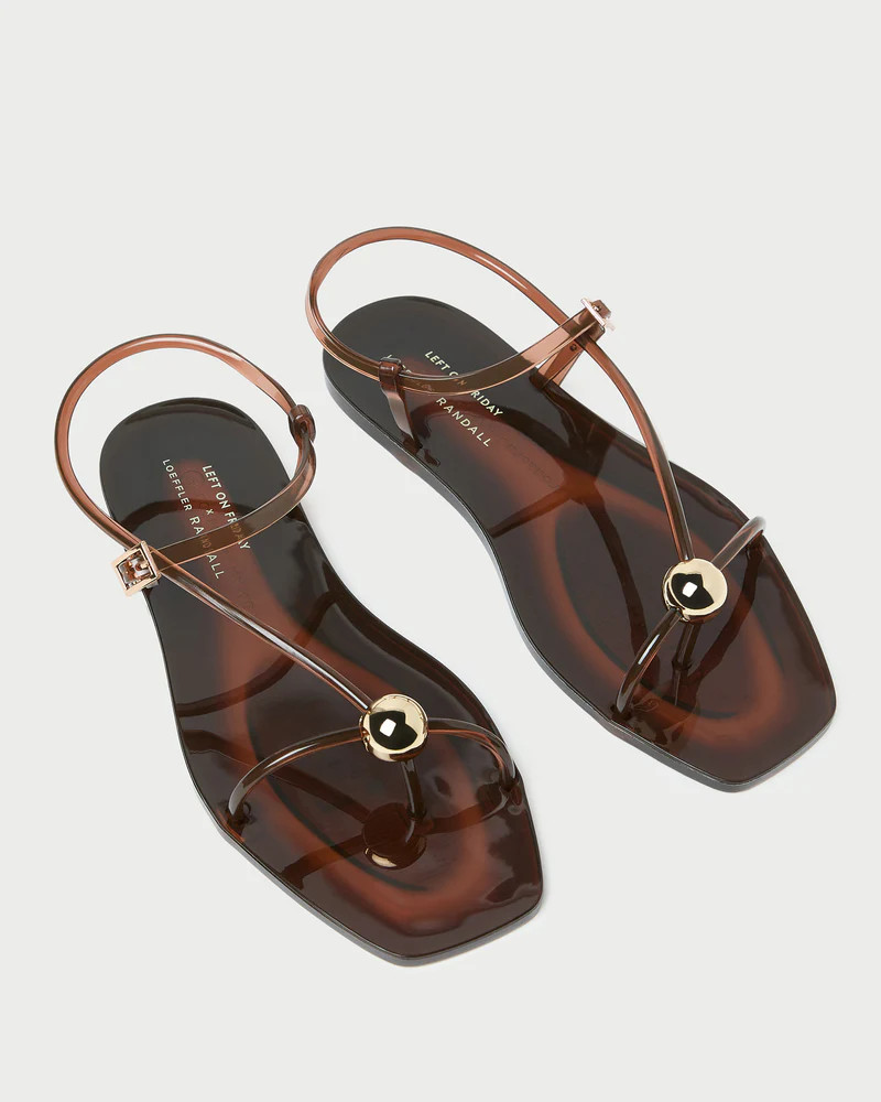 Dana Brown Strappy Jelly Sandal | Loeffler Randall