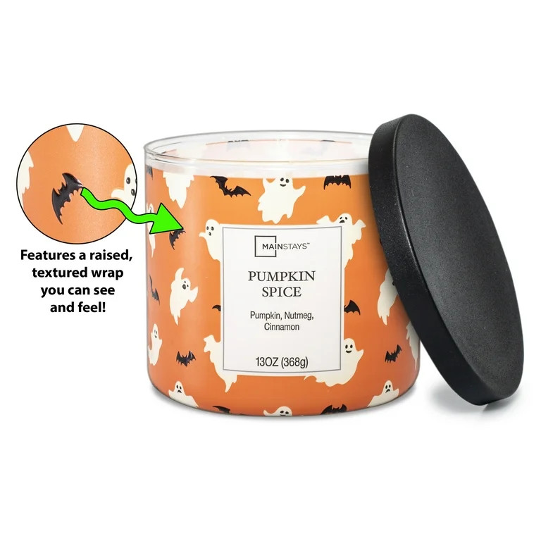 Mainstays Pumpkin Spice  Scented Wax Candle, 13 oz. | Walmart (US)