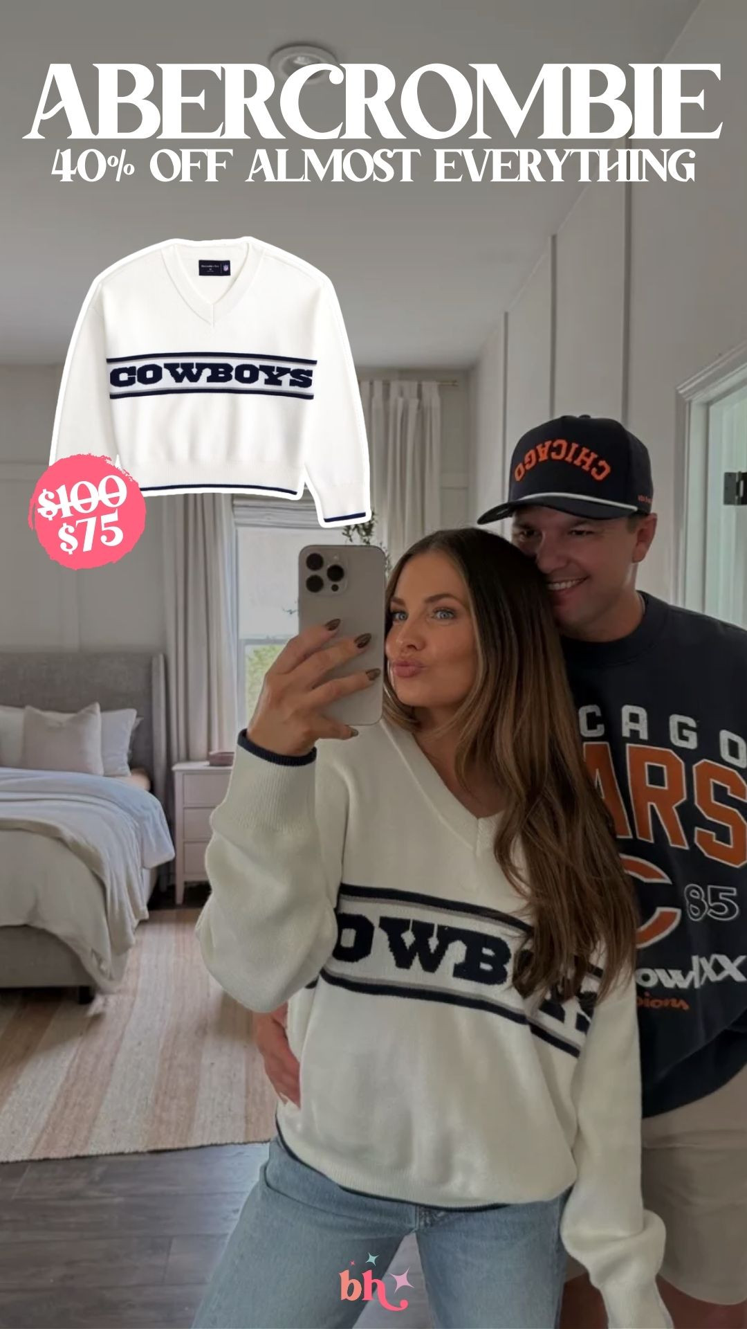 This Cowboys sweater is on sale for $75!!

sale alert, abercrombie, gifts for her, new arrivals, nfl outfit, winter fashion, winter outfit, britt horton 

 #LTKSeasonal #LTKSaleAlert #LTKFindsUnder100
