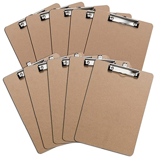 Clipboards (Set of 10) by Office Solutions Direct! ECO Friendly Hardboard Clipboard, Low Profile Cli | Amazon (US)