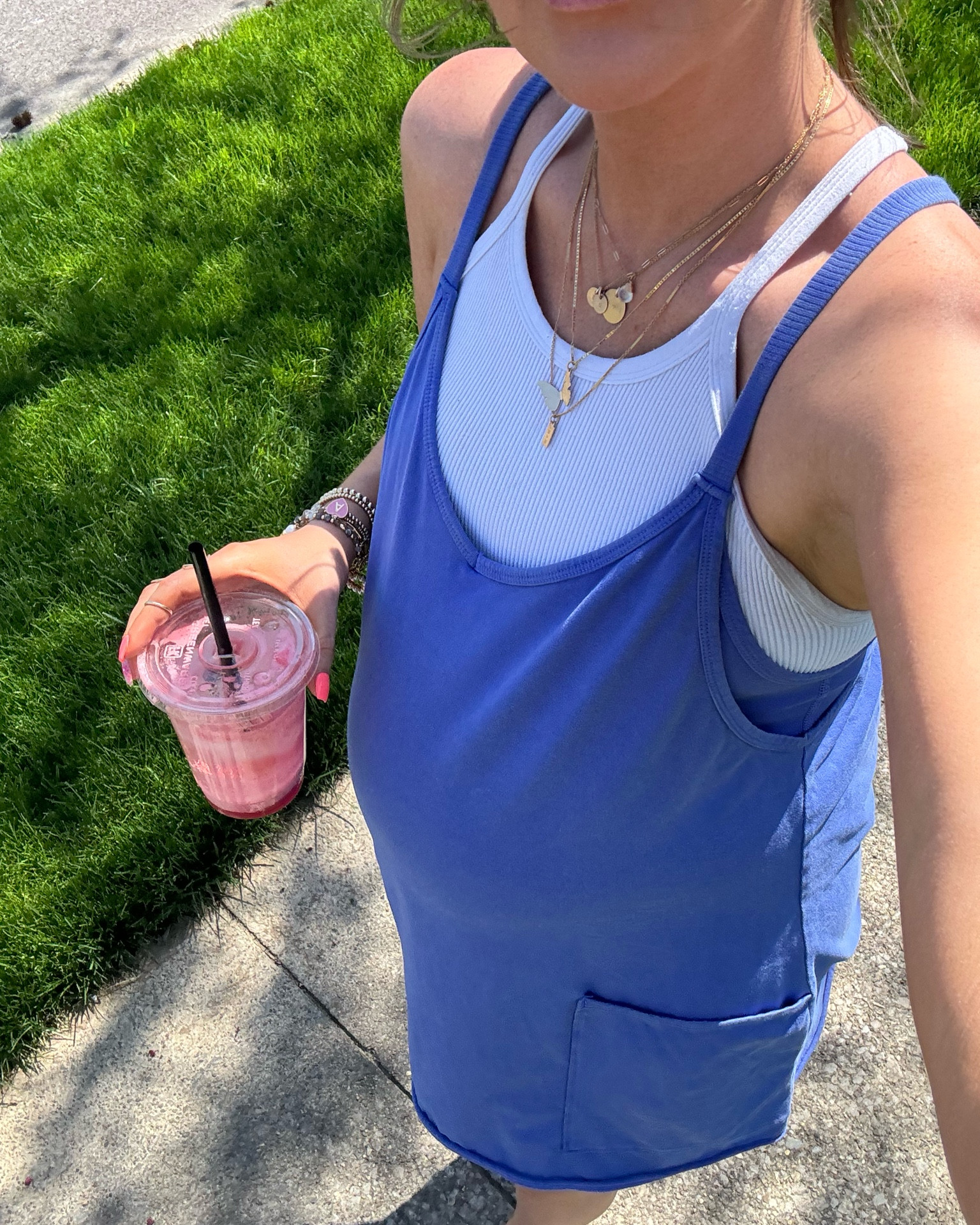 One of my favorite things to wear this time of year! Happiness runs cropped tank + the hot shot mini dress 💙 this blue color is gorgeous!!! Absolutely love. In a size medium for the bump 🤰🏻

32 weeks pregnant, spring/summer outfit, FP movement, ribbed cropped tank, ribbed tank, hot shot onesie, hot shot mini dress 

#LTKbump #LTKSeasonal #LTKfindsunder100