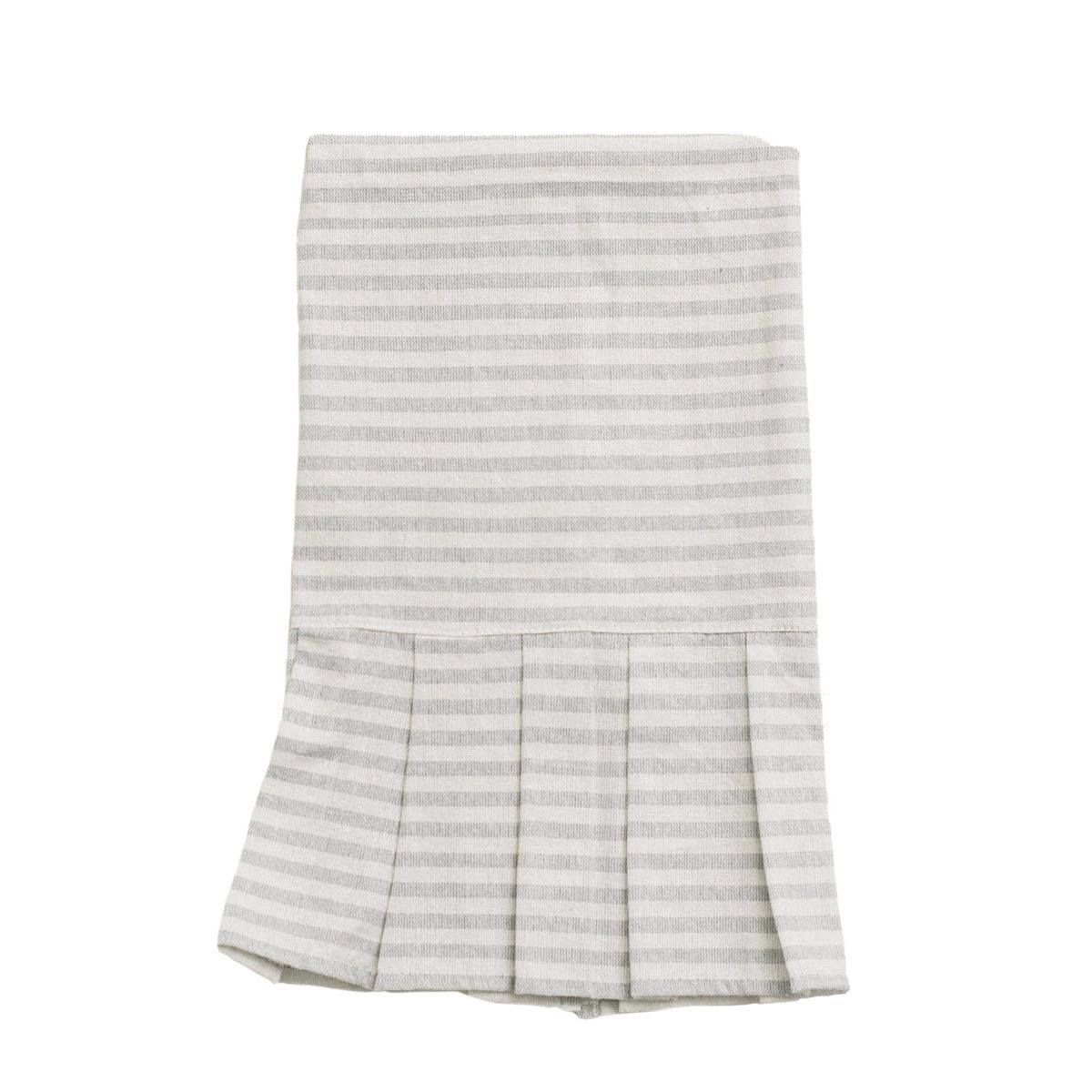 Sweet Water Decor Grey Striped Tea Towel - 18x28" | Target