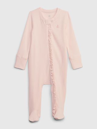 Baby First Favorites TinyRib Footed One-Piece | Gap (US)