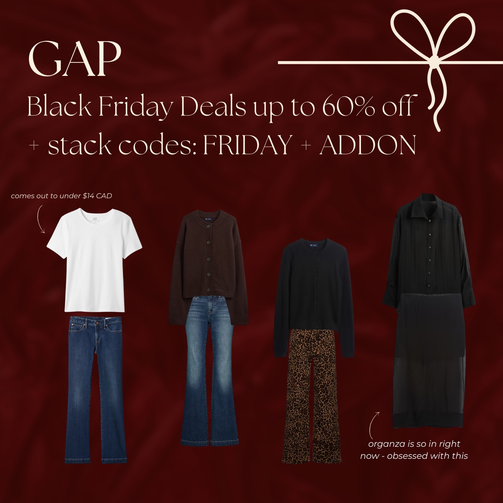 Gap on sale with stackable codes!!! 

#LTKcanada #LTKsale