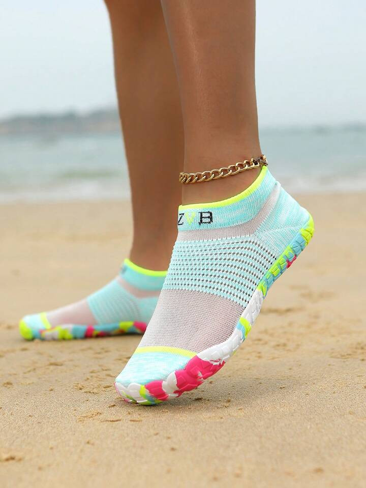 Couples' Water Shoes For Barefoot Lovers, Soft-Soled Beach Shoes For Swimming & Diving, Breathable Quick-Dry Outdoor Summer Sandals, Non-Slip Fishing Water Shoes | SHEIN