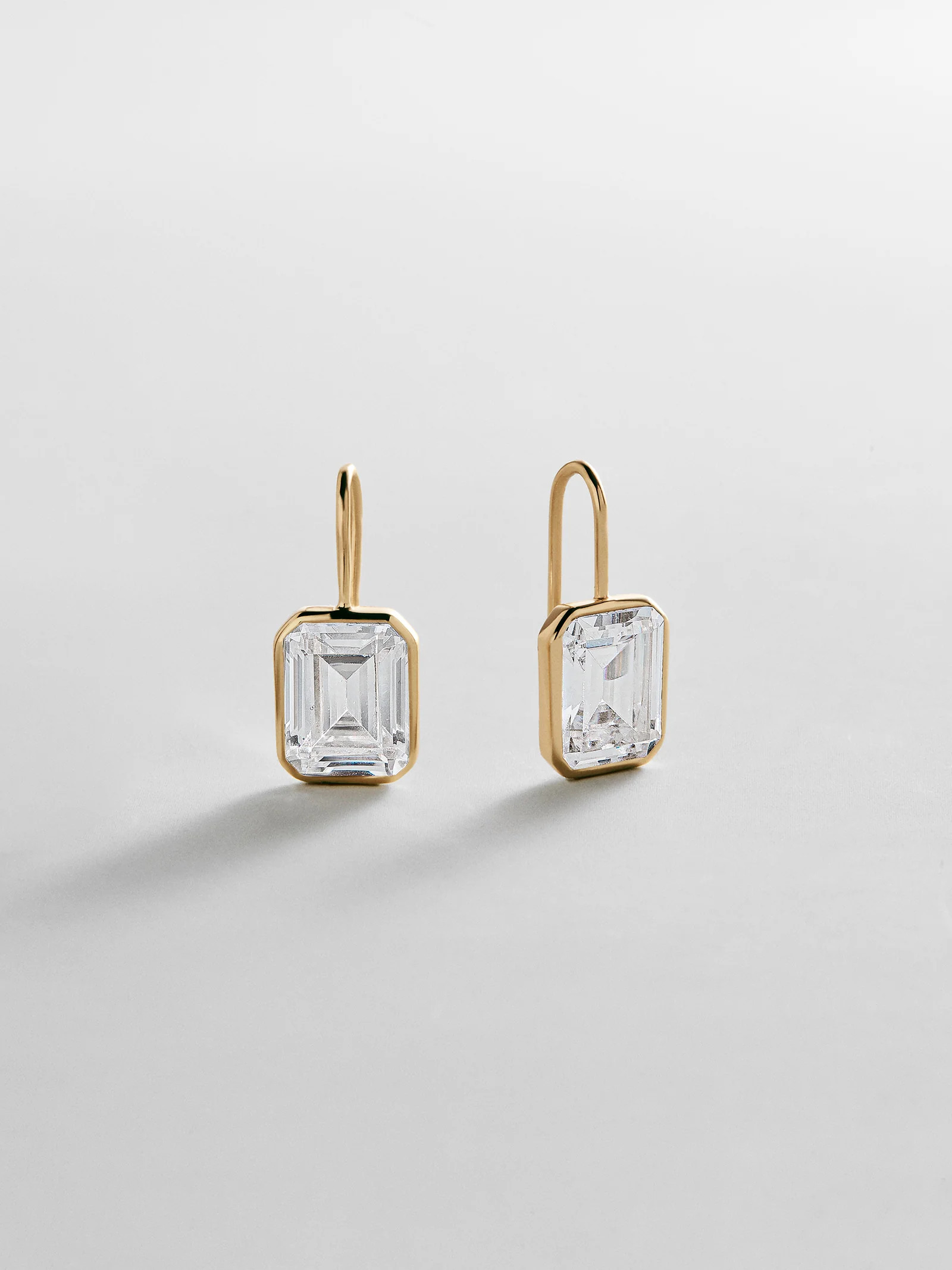 Fallon 14K Gold Bezel Earrings - Gold | BaubleBar
