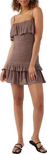 O'Neill Constance Smocked Ruffle Minidress | Nordstrom | Nordstrom
