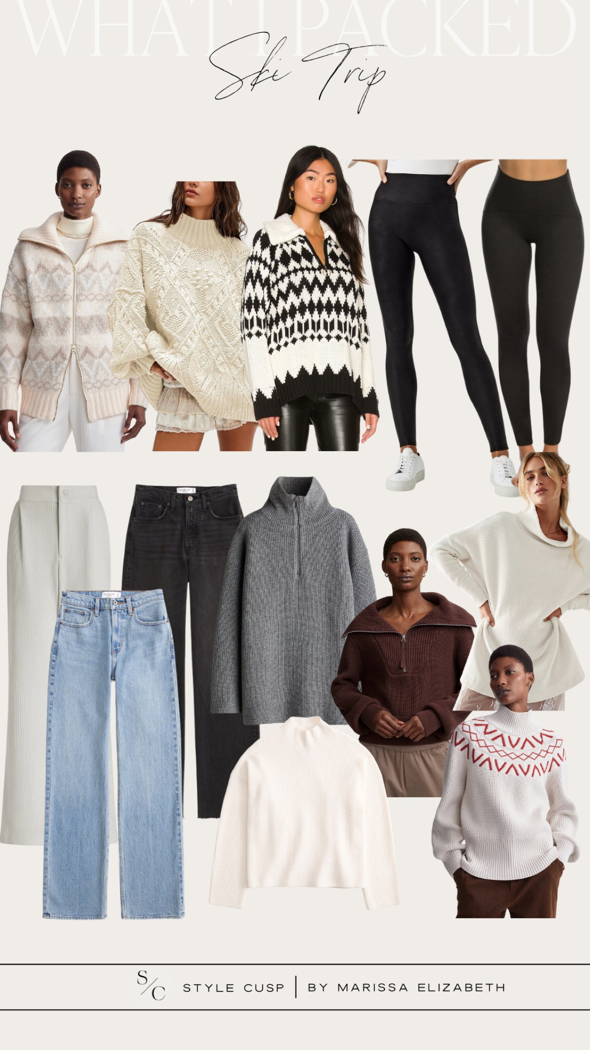 Ski Trip | What I Packed

Colorado trip, ski trip packing list, winter weather, cozy style, casual style, elevated outfit, warm clothes, warm sweater, trendy jeans, fair isle sweater



#LTKActive #LTKStyleTip #LTKTravel