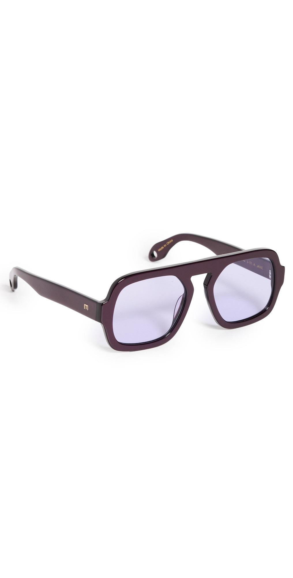 Elisa Johnson Jane Sunglasses Purple Haze One Size | Shopbop