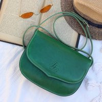 Small Green Crossbody Purse, Handmade Leather Mini Bag, Minimalist Handbag Made in Spain | Etsy (US)
