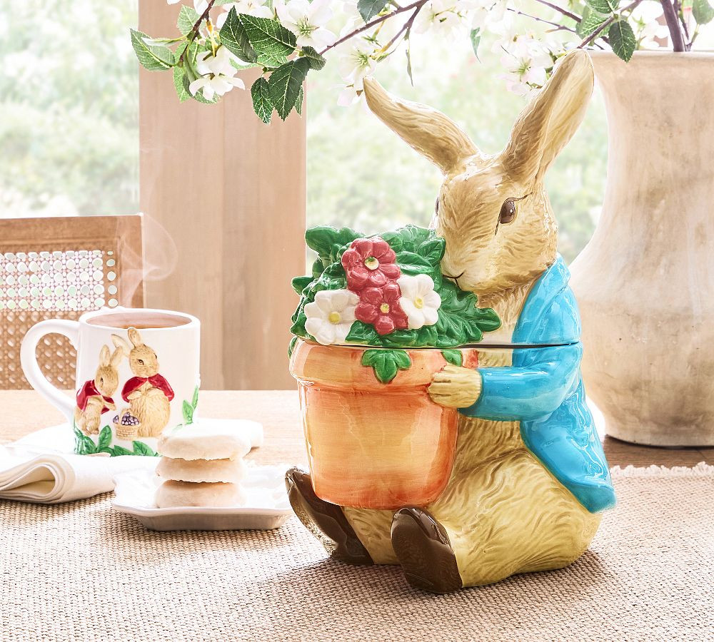 Peter Rabbit™ Stoneware Cookie Jar | Pottery Barn (US)