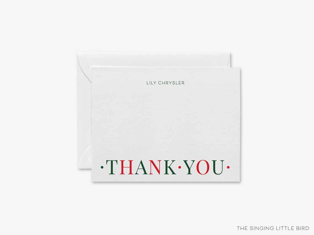 Holiday Thank You Notes | Christmas Family Stationery | Christmas Thank You Cards | Holiday Notec... | Etsy (US)