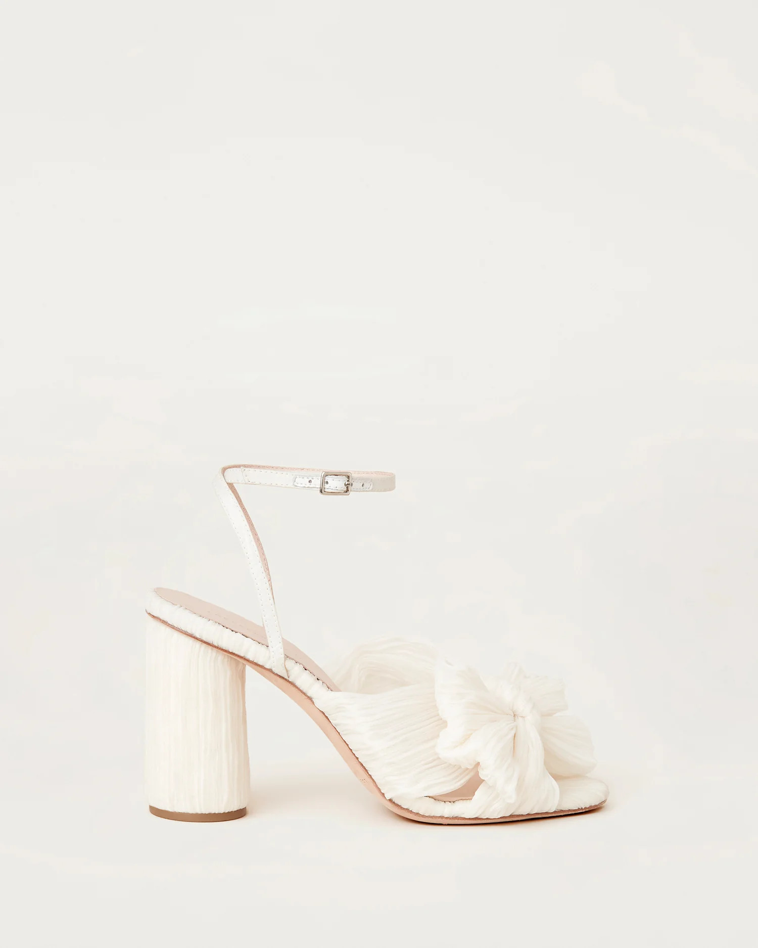 Camellia Pearl Pleated Bow Heel | Loeffler Randall