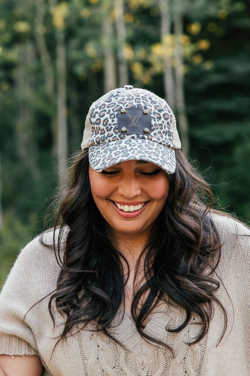 Tan Leopard Hat | Vintage Boho