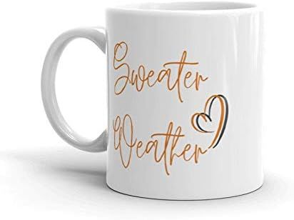Sweater Weather Mug, Cute Fall Mug, Fall Coffee Mug, Cute Autumn Mug - Cozy Coffee Mug Halloween ... | Amazon (US)