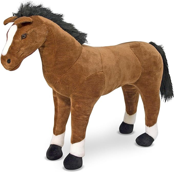 Melissa & Doug Giant Horse - Lifelike Stuffed Animal (nearly 3 feet tall) | Amazon (US)