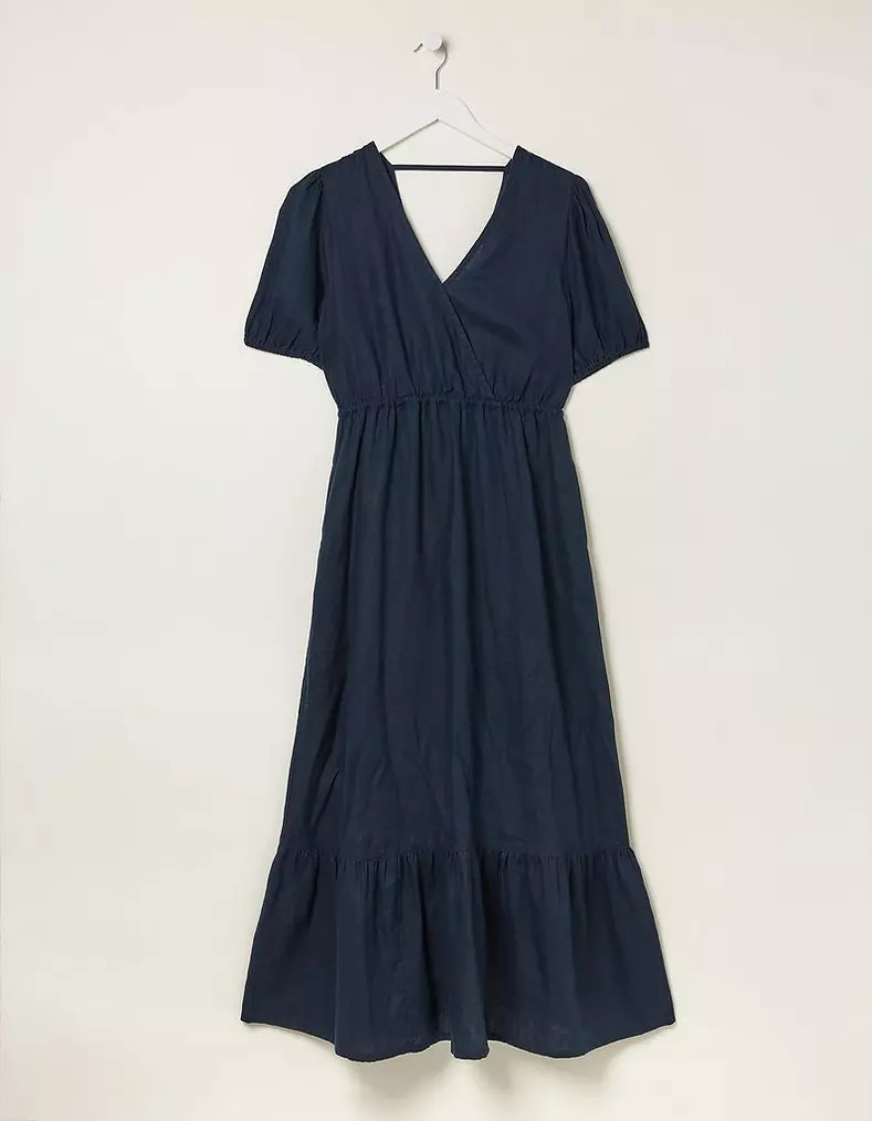 Vivvie Linen Midi Dress | Fat Face (UK&IE)