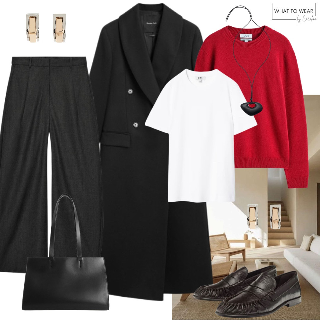 One sweater two ways
#redsweater #cosstores #winteroutfit #coat #leatherjacket #plaidpants 

#LTKStyleTip #LTKootd #LTKGiftGuide