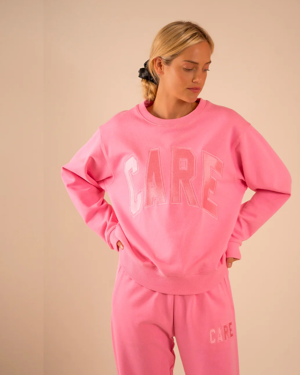 CARE Classic Crewneck - Pink | Care Tucker