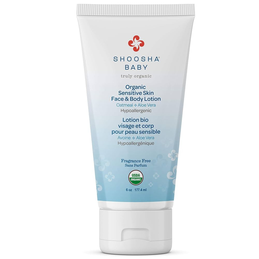 Shoosha Organic Baby Lotion Fragrance-Free, for Sensitive Skin, Organic Face and Body Lotion for ... | Amazon (US)