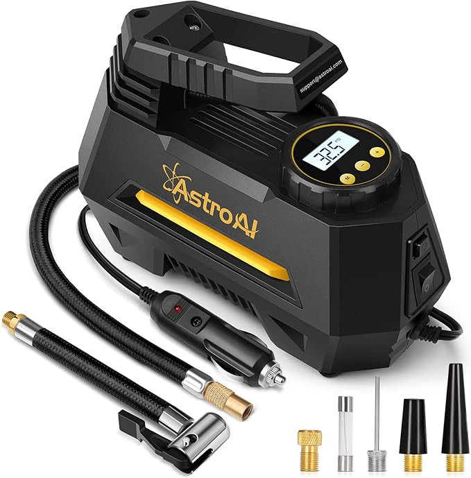 Amazon.com: AstroAI Tire Inflator Portable Air Compressor Air Pump for Car Tires - Car Accessorie... | Amazon (US)