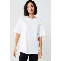 V By Very Essential Oversized T-Shirt - White | Very (UK)