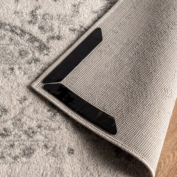 Black Corner Rug Grippers 8-Pack | Rugs USA