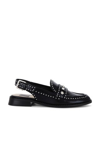 Dolce Vita Hardi Stud Loafer in MIDNIGHT CRINKLE PATENT from Revolve.com | Revolve Clothing (Global)