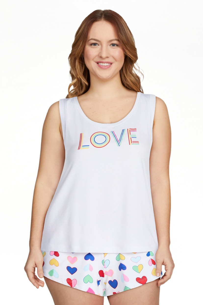 Joyspun(4.7)|1,045 Joyspun Women's Tank Top and Shorts Pajama Set, 2-Piece, Sizes XS-3X  Free 90-... | Walmart (US)