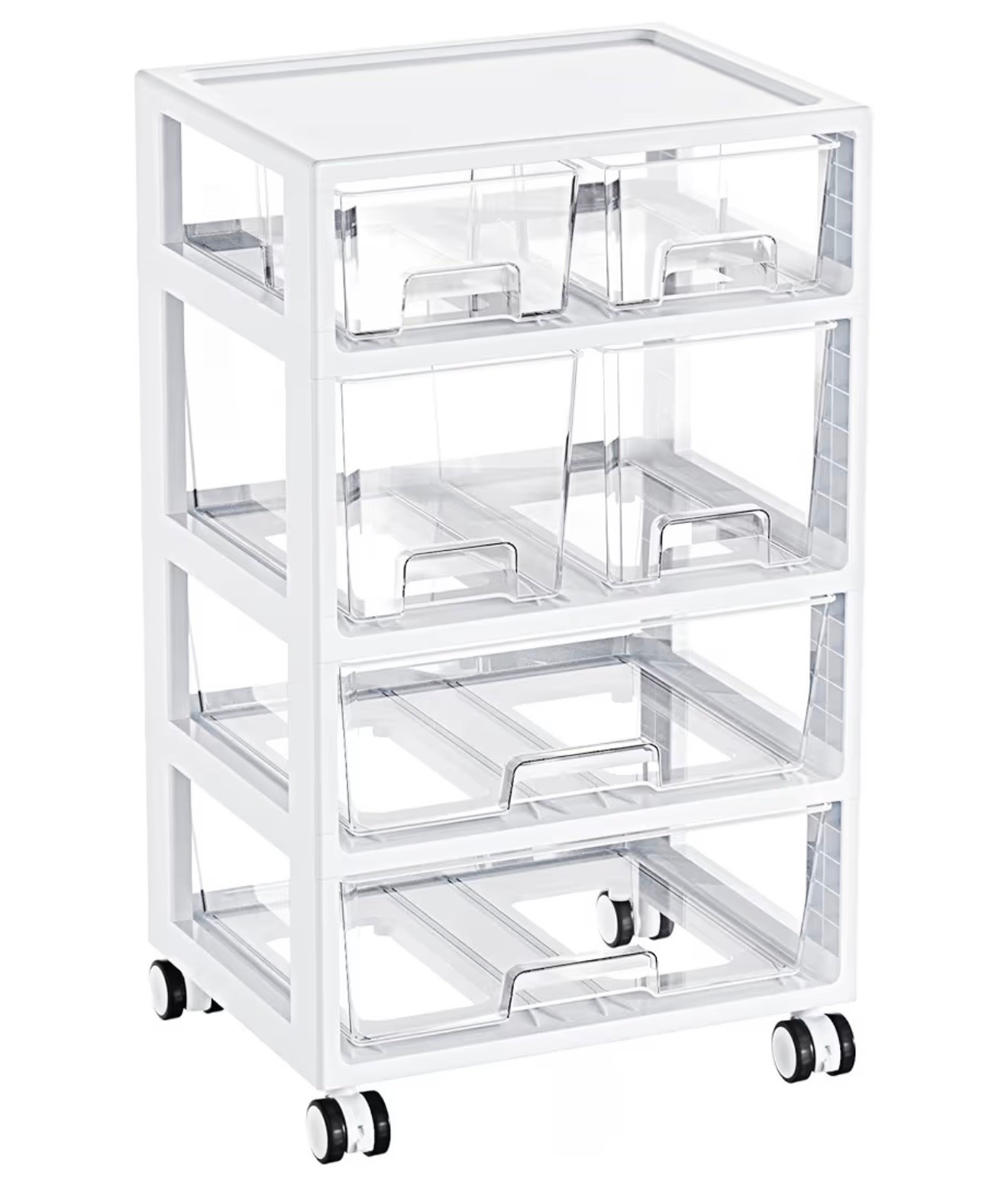 Vtopmart Drawer Storage Organizer,4 Tier 6 Drawers with Wheels Scrapbook