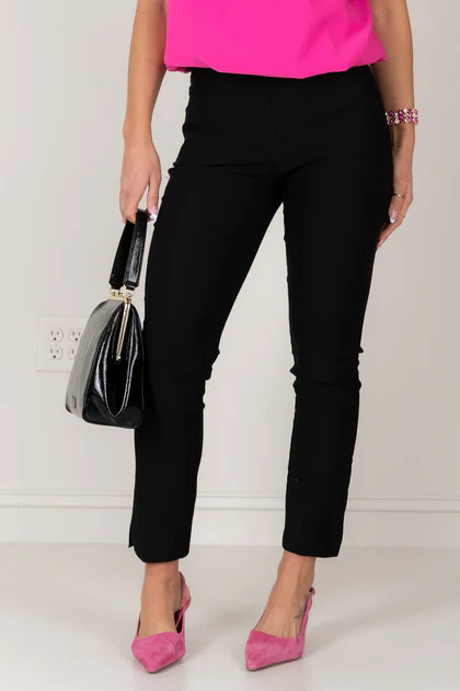 Tribal Flatten It Black Ankle Pant | The Willow Tree