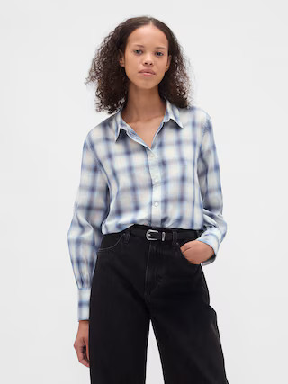Voile Plaid Shirt | Gap (US)