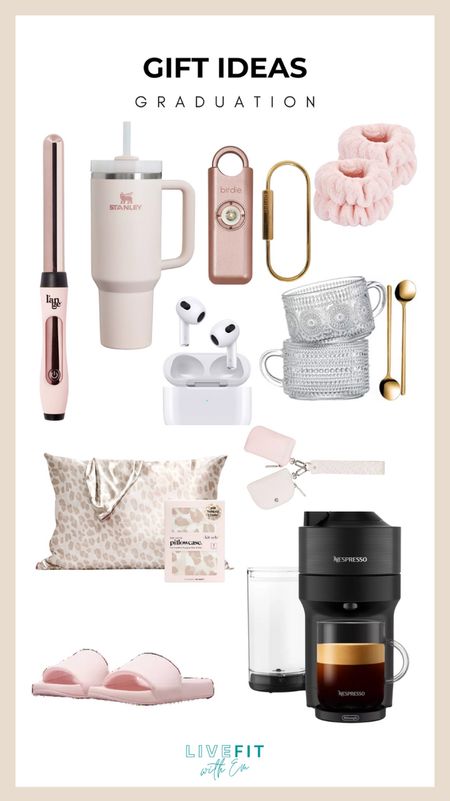 Celebrate her graduation with thoughtful and stylish gifts that she will adore. Choose from a chic Nespresso coffee machine for her morning brews, a luxurious Stanley mug, or trendy Apple AirPods for her music and podcast needs. Pamper her with a silky pillowcase set for beauty sleep, or stylish accessories like the Birdie personal safety alarm for a touch of modern practicality. These gifts are not only fashionable but also functional, perfect for her new beginnings.
#GradGiftsForHer #ClassyGrad #StylishStart #FutureReady

#LTKGiftGuide #LTKKids #LTKSeasonal