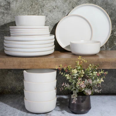 Gibson Home Oslo 16 Piece Dinnerware Set & Reviews | Wayfair | Wayfair North America