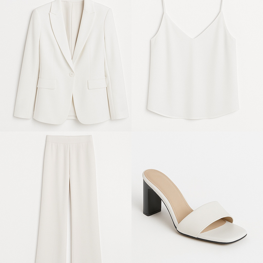 #DallasComALTK 
All white com zero monotonia.
O poder da alfaiataria tá nos detalhes — e quando é no branco, a presença fala sozinha.
Look formal, clean e com atitude.
Salva esse visual e me conta: você usaria onde?

#LTKdicadeestilo #LTKbrasil #LTKlookdetrabalho