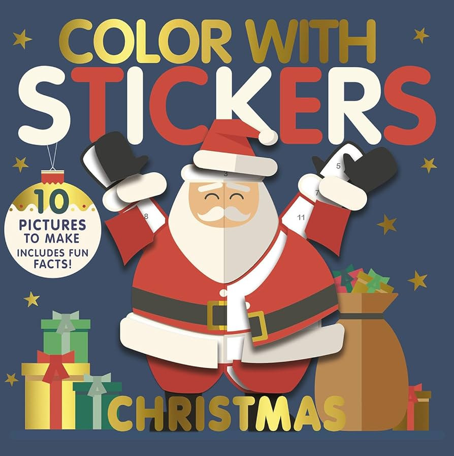 Color with Stickers: Christmas: Create 10 Pictures with Stickers! | Amazon (US)