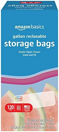 Amazon Basics Gallon Food Storage Bags, 120 Count | Amazon (US)