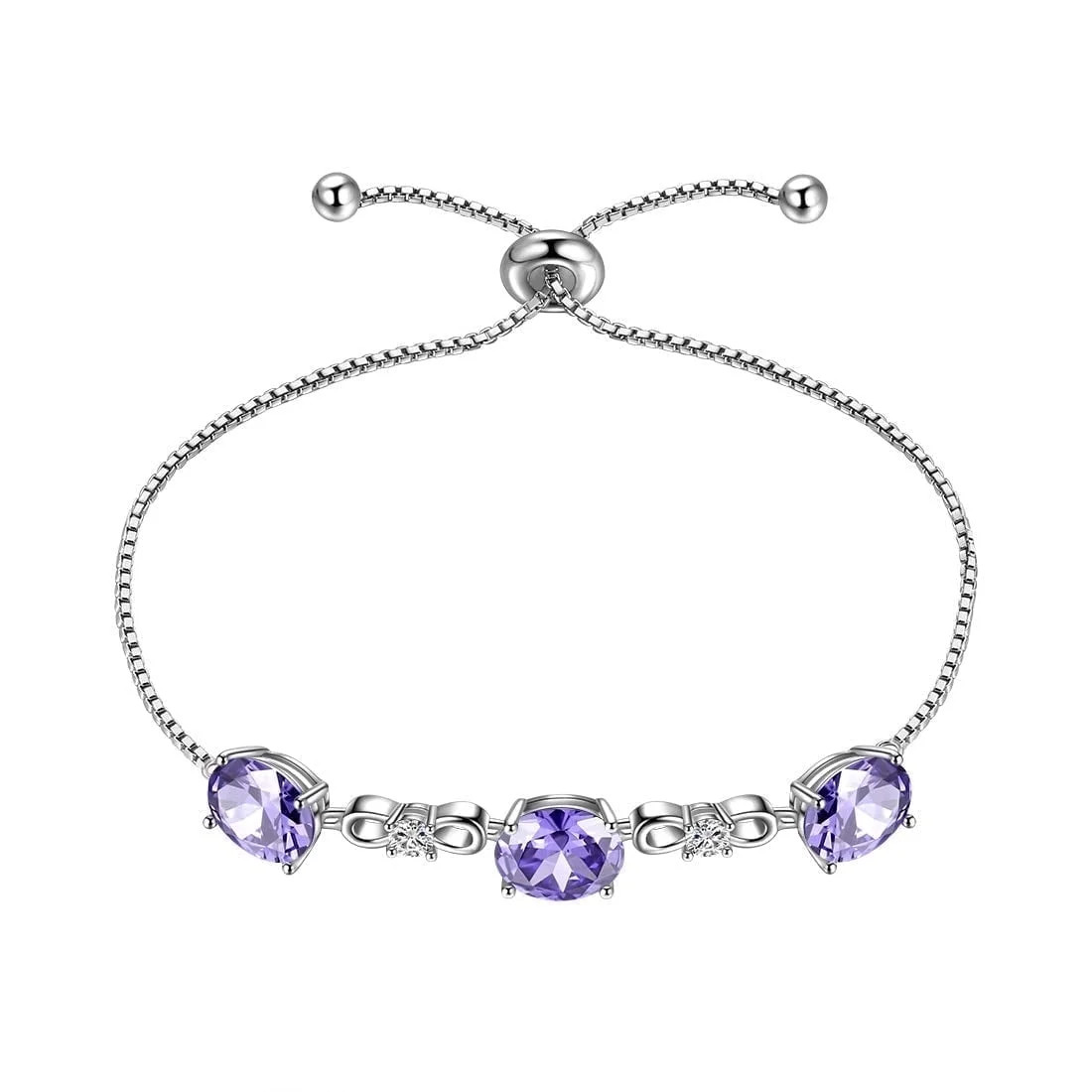 925 Sterling Silver Alexandrite Bracelets June Birthstone Bracelet Women Girls Fine Jewelry Wife ... | Walmart (US)