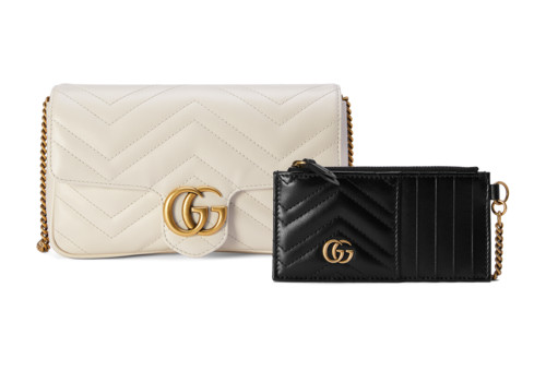GG Marmont mini card case chain wallet | Gucci (US)