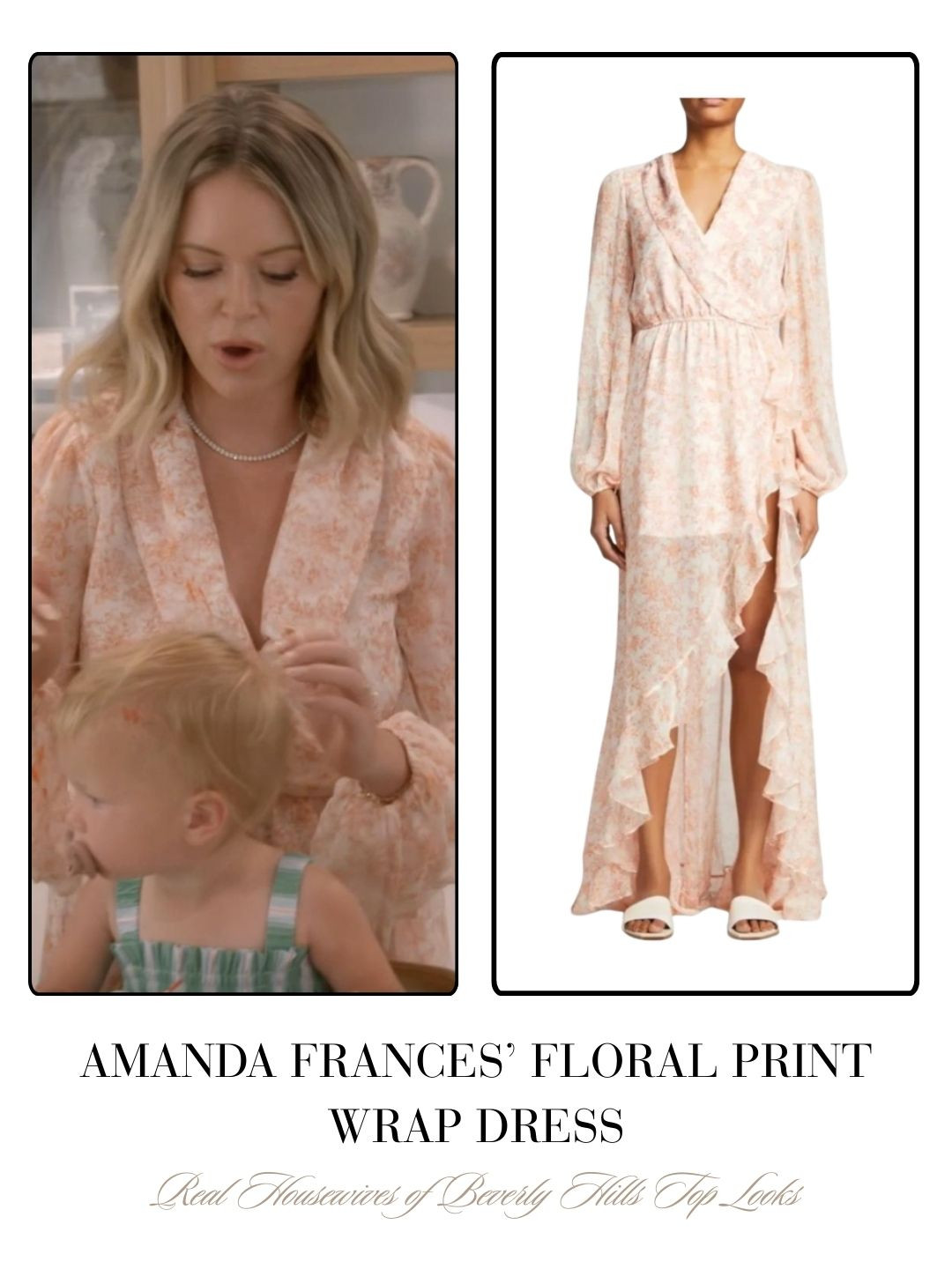 Amanda Frances' Floral Print Wrap Dress 

 