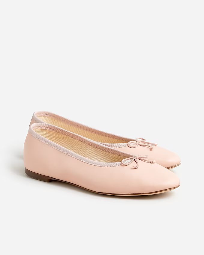 Zoe ballet flats in leather | J.Crew US