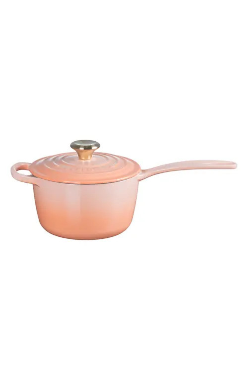 Le Creuset Signature 1.75-Quart Enameled Cast Iron Saucepan in Peche at Nordstrom | Nordstrom