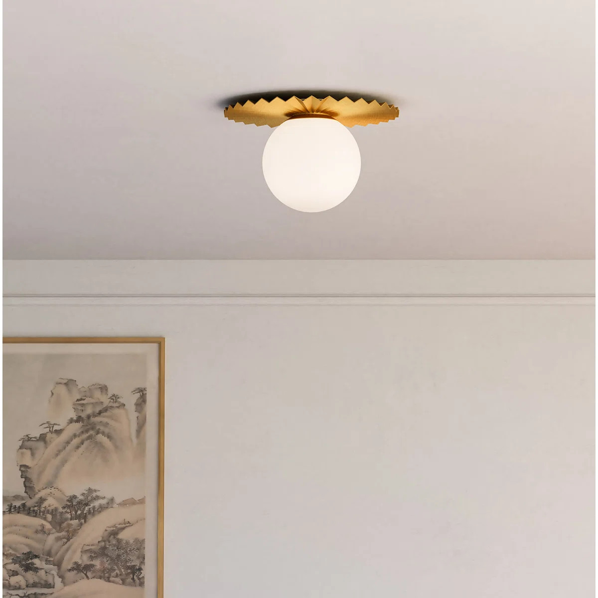 Laki Glass Flush Mount | Wayfair North America