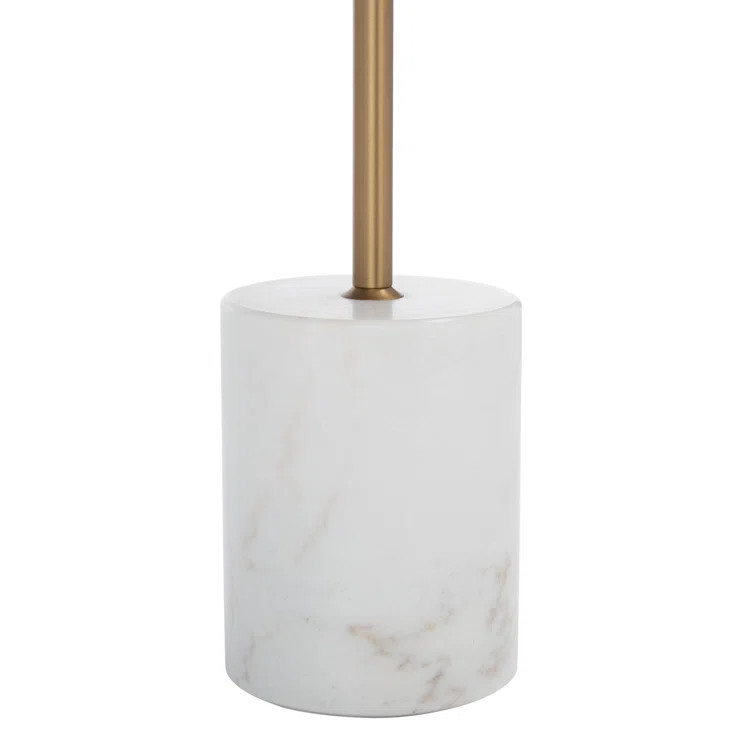 Francine Genuine Marble Pedestal End Table | Wayfair Professional