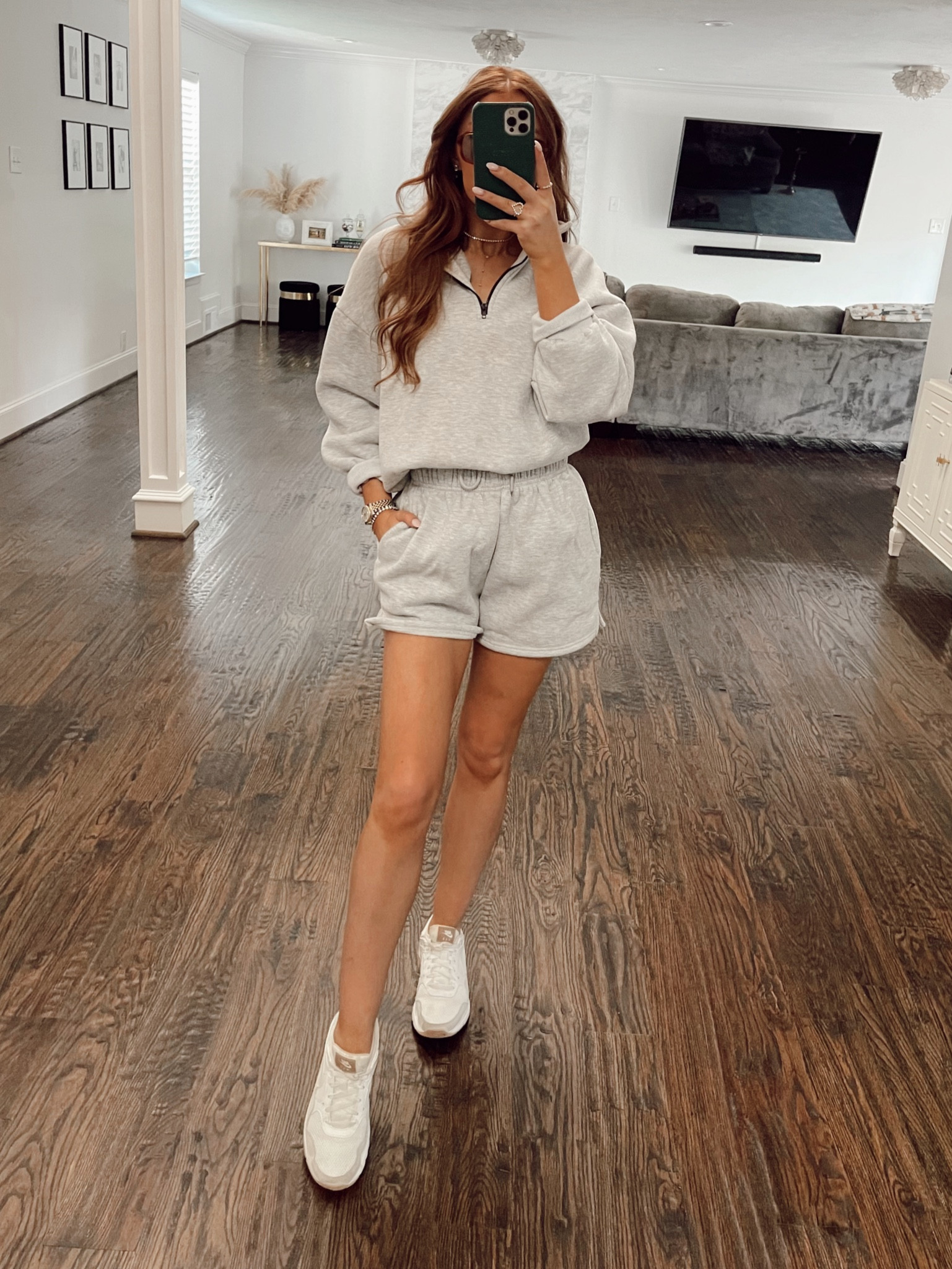 Ootd. Matching set. Airmax90. Nike airmax. Amazon matching set. Amazon set. Grey quarter zip. Grey sweat set  

#LTKstyletip #LTKunder50 #LTKFind