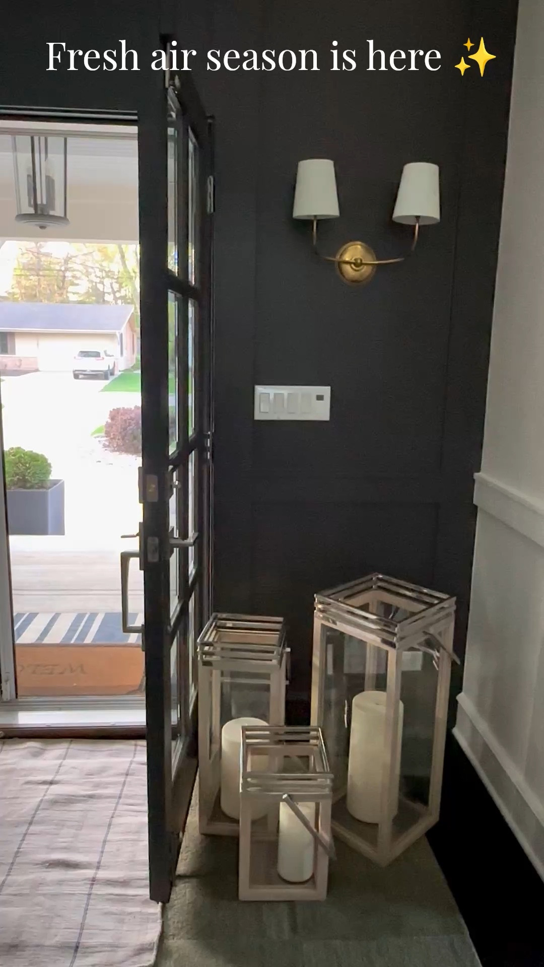 We “burp” the house with this front door screen and it’s one of my favorite simple upgrades. Fresh air in, bugs out, and I can hear my youngest  outside 🤎

#LTKhome #simpleliving #freshairfeel 

#LTKSeasonal #LTKHome