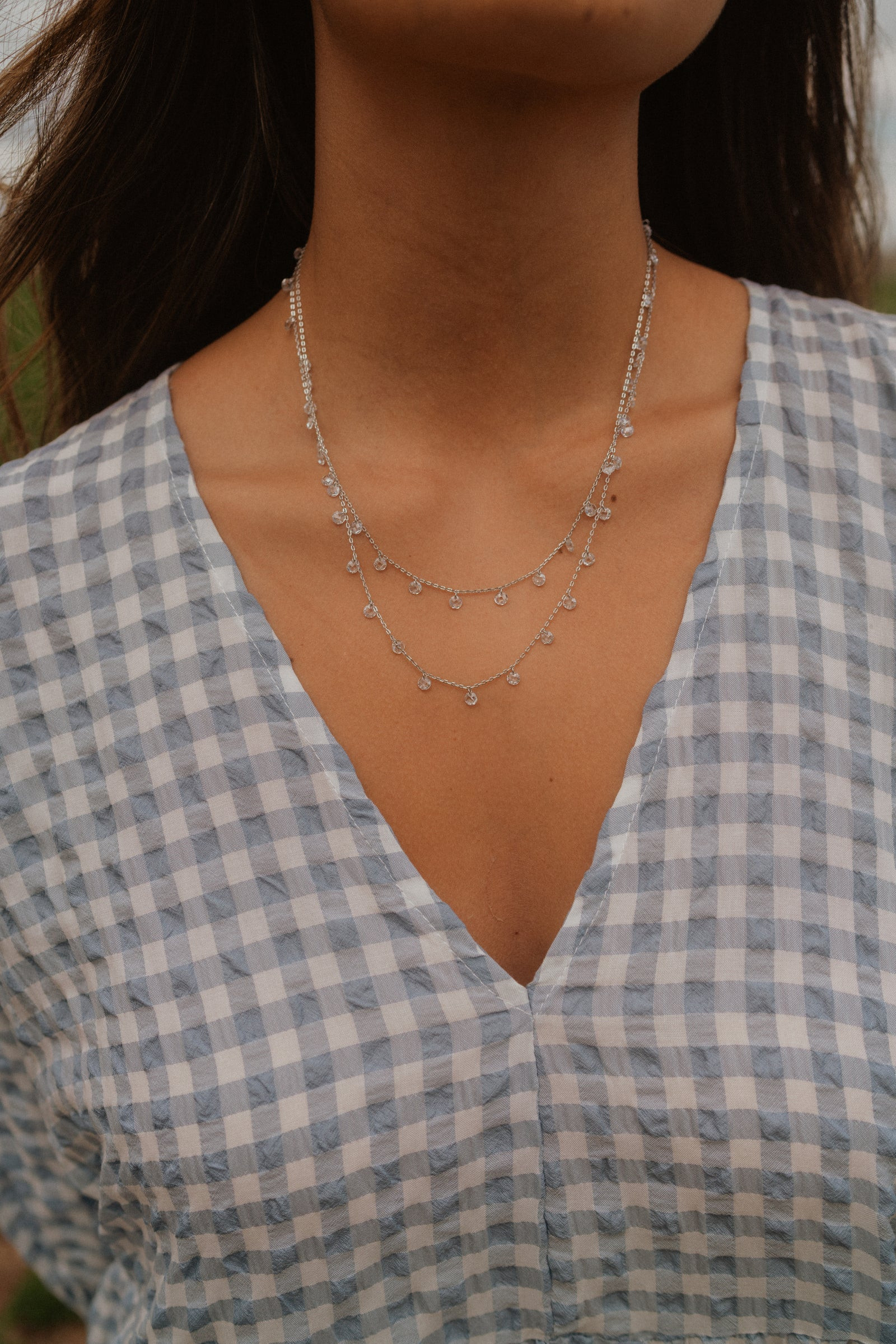 Mittens Necklace | Silver | Goldie Lew Jewelry